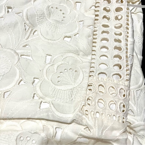 HOST PICK! NWOT J. Crew Collection Embroidered Eyelet Long Dress, Sz 8, Cream - Picture 7 of 10